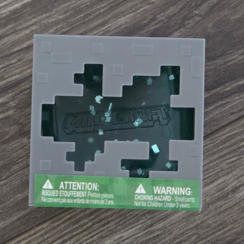 Minecraft Jelly Cube Squishy Fidget Toy Teal NEW Gamer Gift